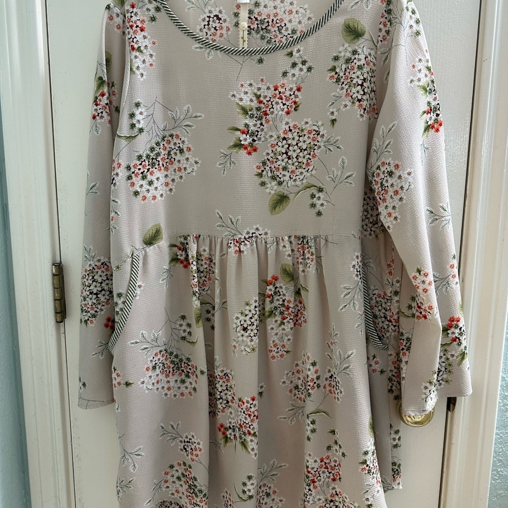 Uncle Frank Floral Tunic in Cream